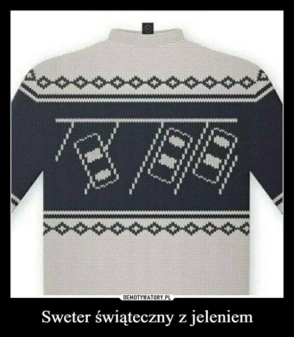 
    Sweter świąteczny z jeleniem