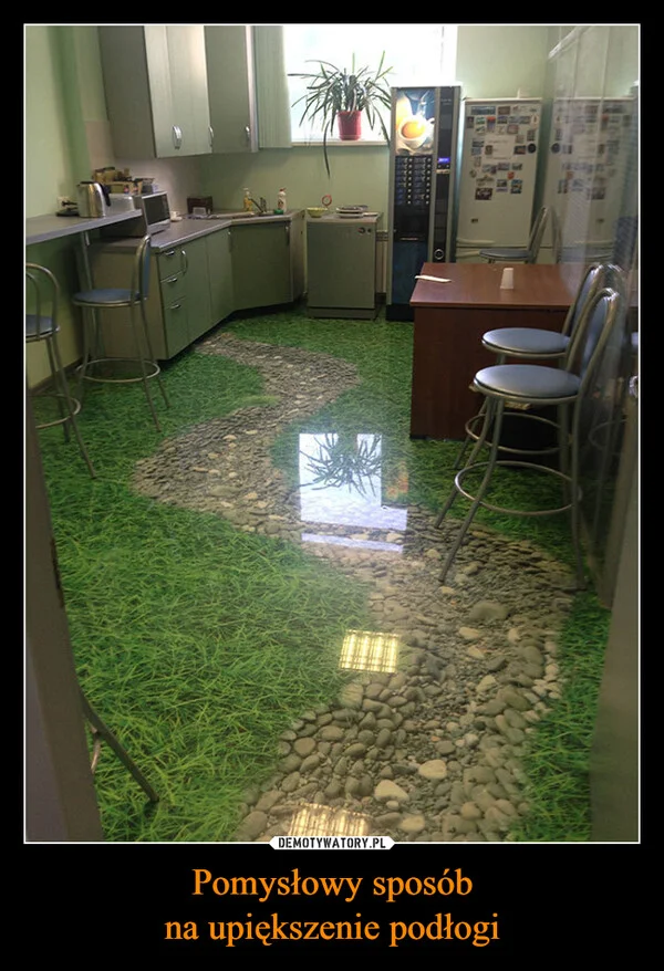 
    Pomysłowy sposób na upiększenie podłogi