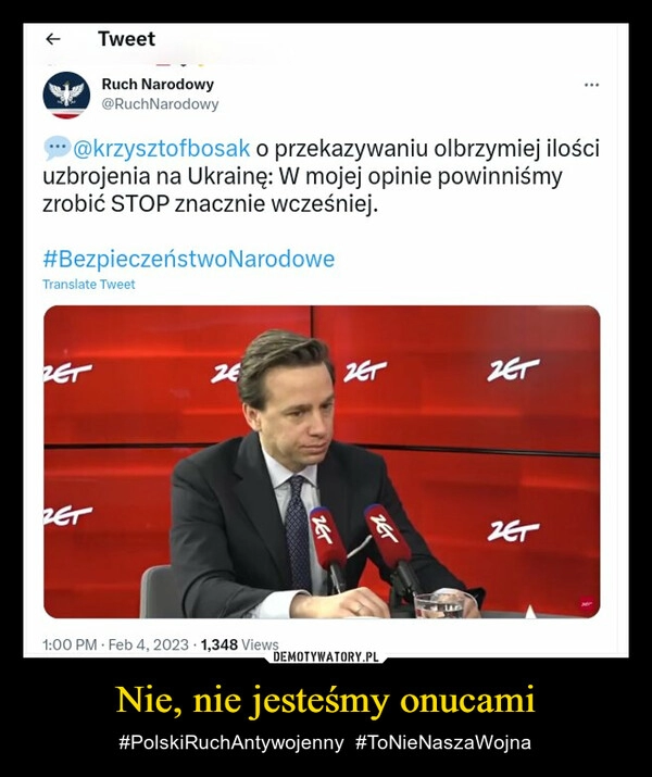 
    Nie, nie jesteśmy onucami