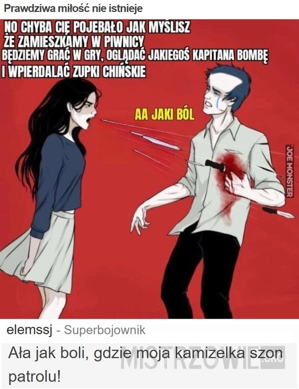
    Prawdziwa miłość nie istnieje