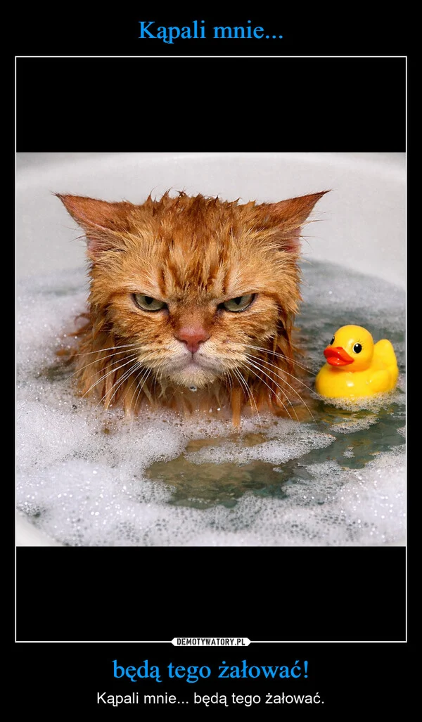 
    Kąpali mnie... będą tego żałować!