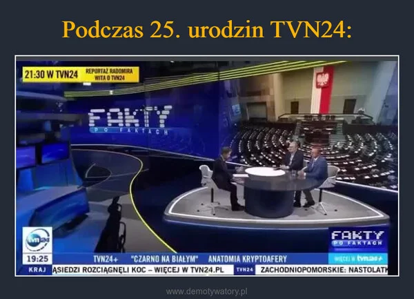 Podczas 25. urodzin TVN24: