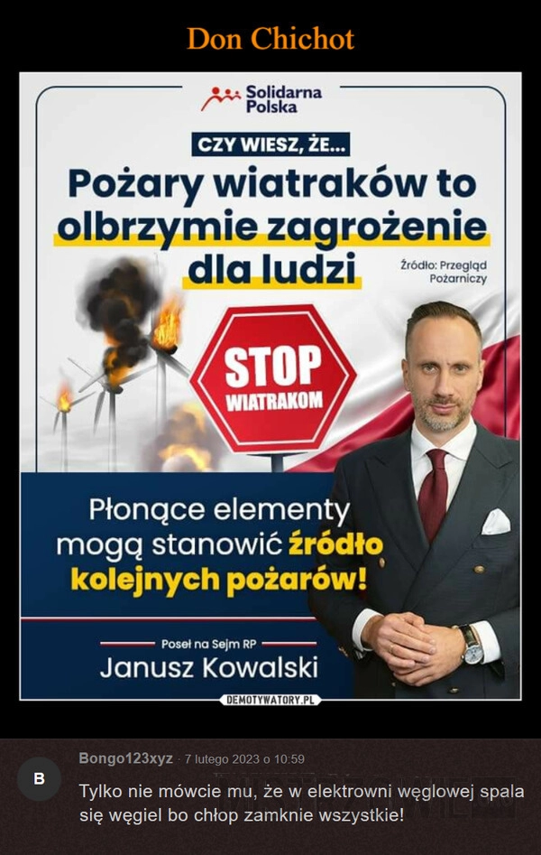 
    Pożary wiatraków