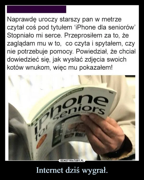 
    Internet dziś wygrał.