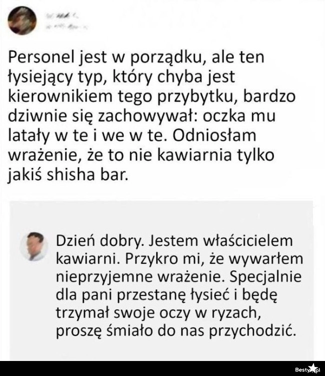 
    Właściciel z dziwnymi oczami 