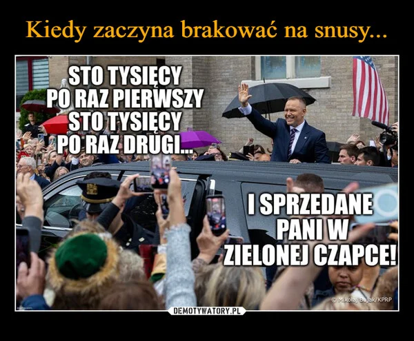 Kiedy zaczyna brakować na snusy...