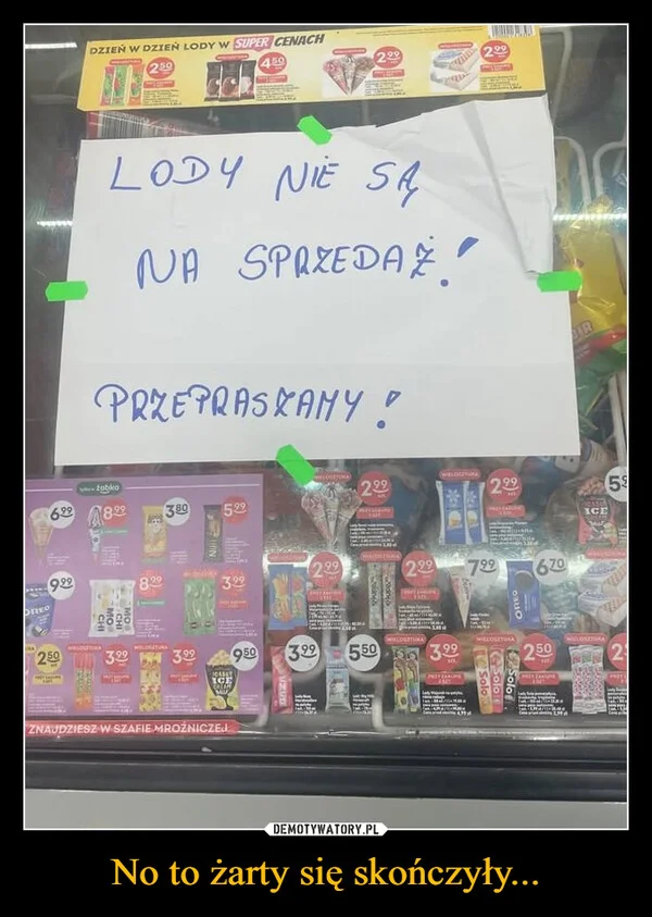 
    No to żarty się skończyły...