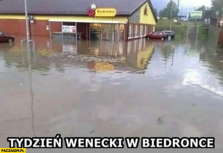 
    Tydzień wenecki w Biedronce powódź