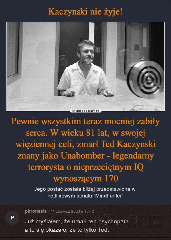 
    Kaczynski