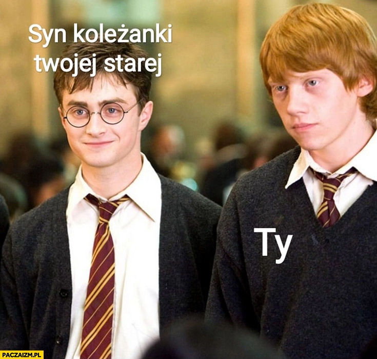 
    Ty vs syn koleżanki Twojej starej Harry Potter Ron