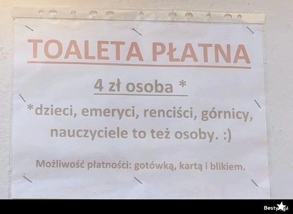 
    Płatna toaleta 