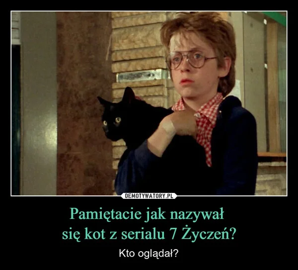 
    Pamiętacie jak nazywał się kot z serialu 7 Życzeń?