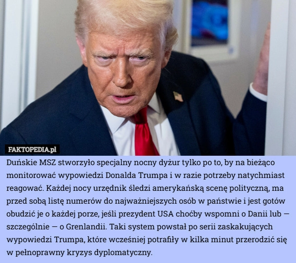 
    Duńskie MSZ stworzyło specjalny nocny dyżur tylko po to, by na bieżąco monitorować