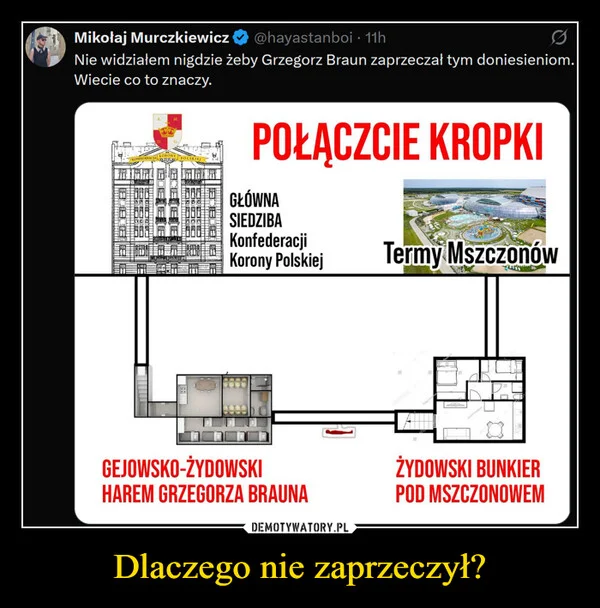 
    Dlaczego nie zaprzeczył?
