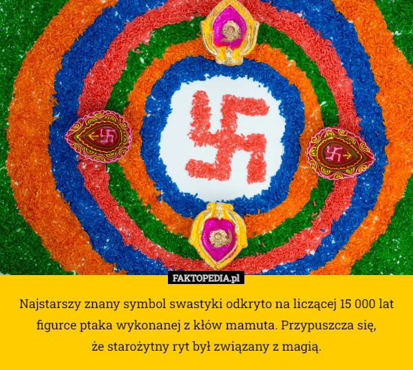 
    Najstarszy znany symbol swastyki odkryto na liczącej 15 000 lat figurce