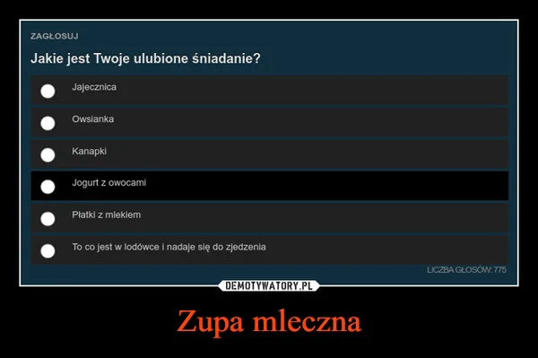 
    Zupa mleczna