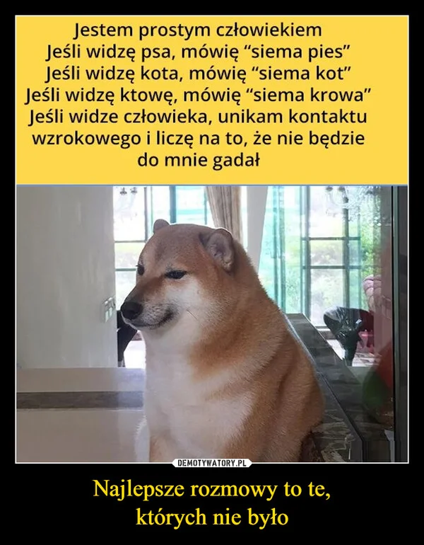 
    Najlepsze rozmowy to te, których nie było