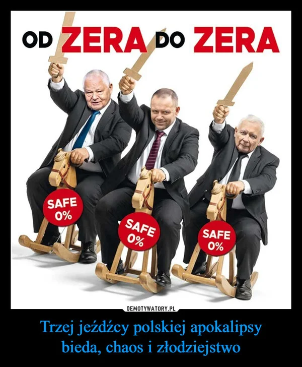 
    Trzej jeźdźcy polskiej apokalipsy bieda, chaos i złodziejstwo