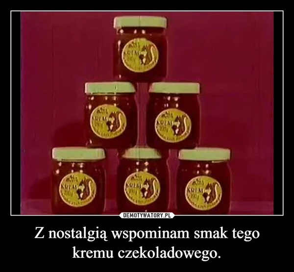 
    Z nostalgią wspominam smak tego kremu czekoladowego.