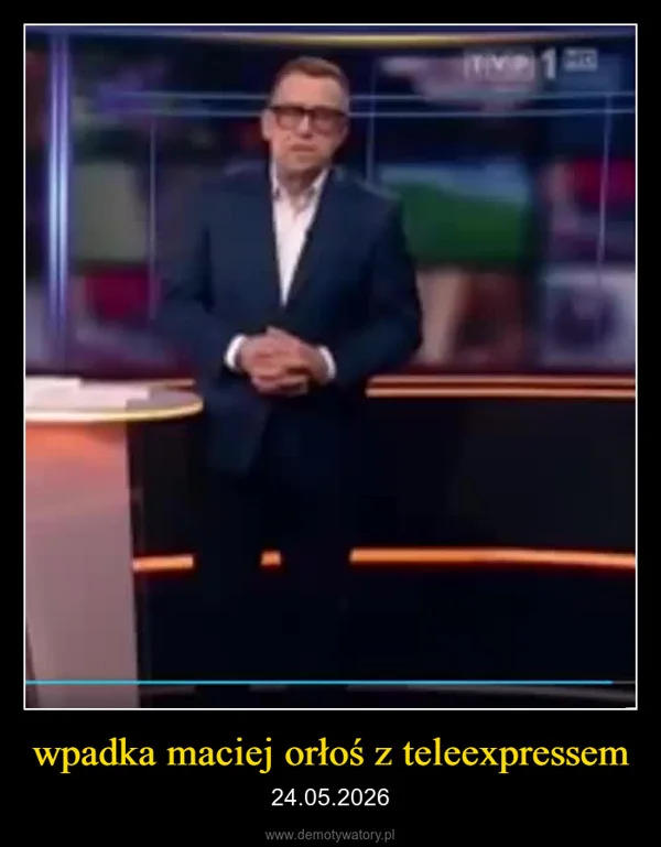 wpadka maciej orłoś z teleexpressem