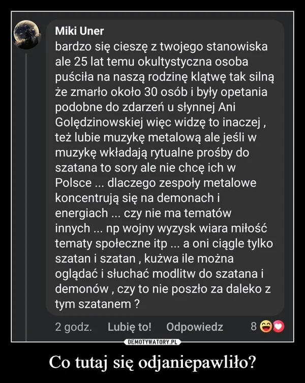
    Co tutaj się odjaniepawliło?