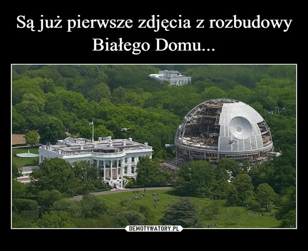 
    Są już pierwsze zdjęcia z rozbudowy Białego Domu...