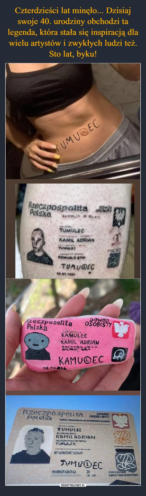 Czterdzieści lat minęło... Dzisiaj swoje 40. urodziny obchodzi ta legenda, która stała się inspiracją dla wielu artystów i zwykłych ludzi też. Sto lat, byku!