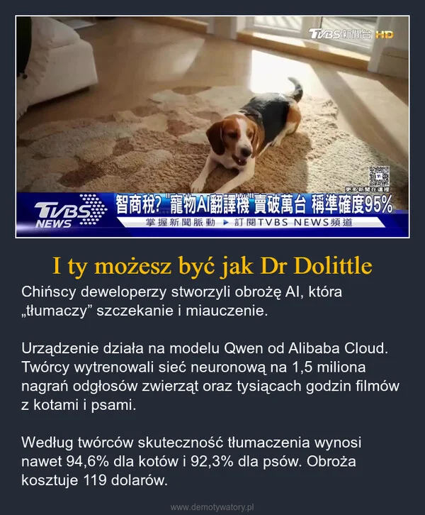 
    I ty możesz być jak Dr Dolittle