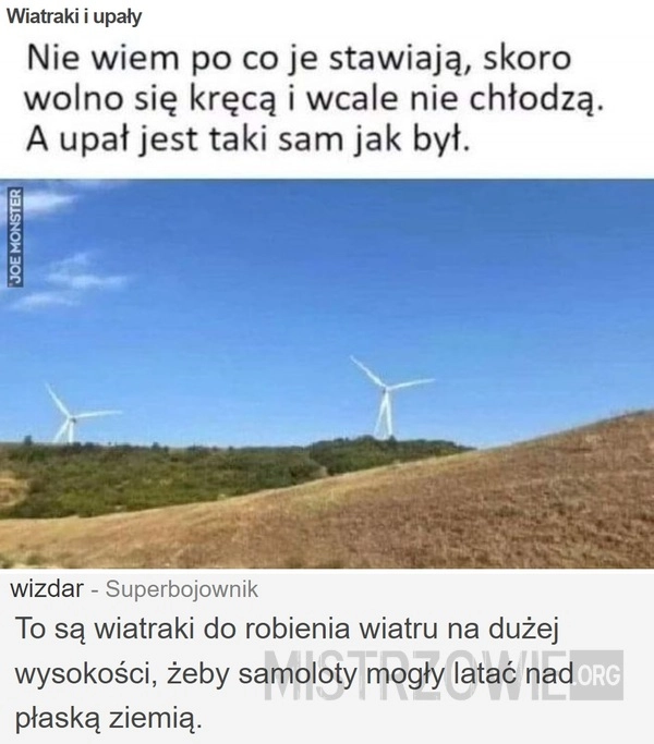 
    Wiatraki i upały