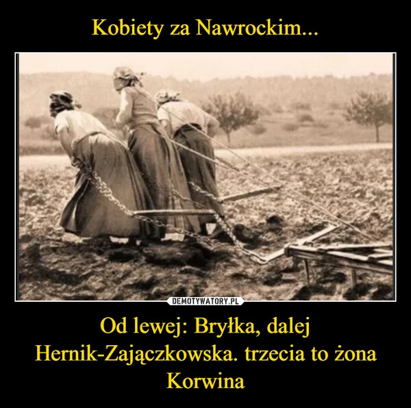 
    Kobiety za Nawrockim... Od lewej: Bryłka, dalej Hernik-Zajączkowska. trzecia to żona Korwina