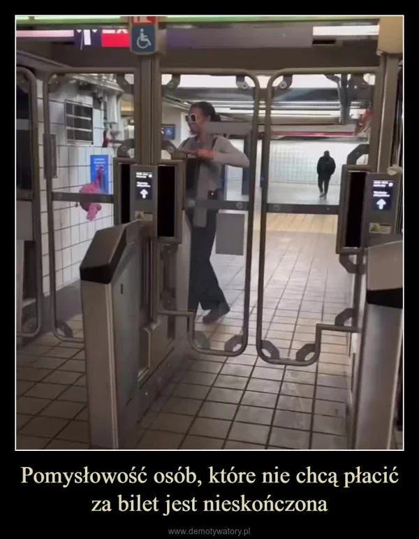 
    Pomysłowość osób, które nie chcą płacić za bilet jest nieskończona