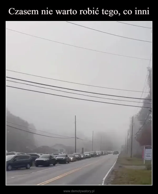 
    Czasem nie warto robić tego, co inni