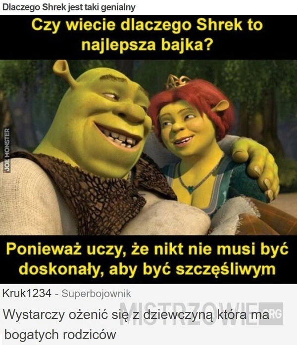 
    Dlaczego Shrek jest taki genialny