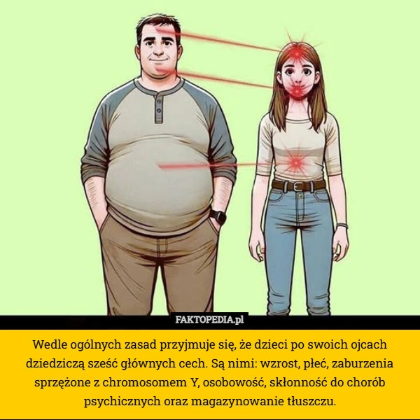 
    Wedle ogólnych zasad przyjmuje się, że dzieci po swoich ojcach dziedziczą