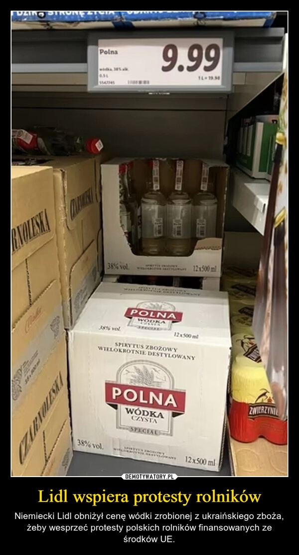 
    Lidl wspiera protesty rolników