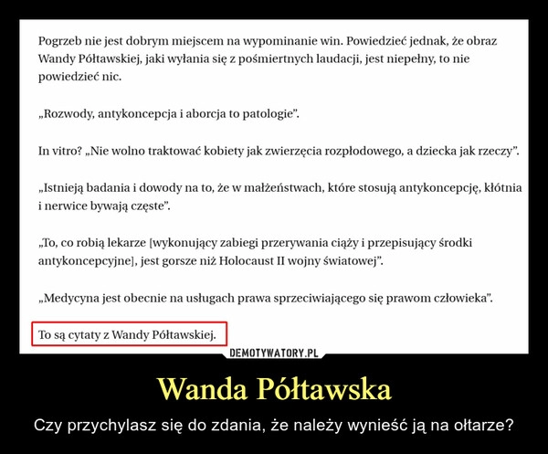 
    Wanda Półtawska