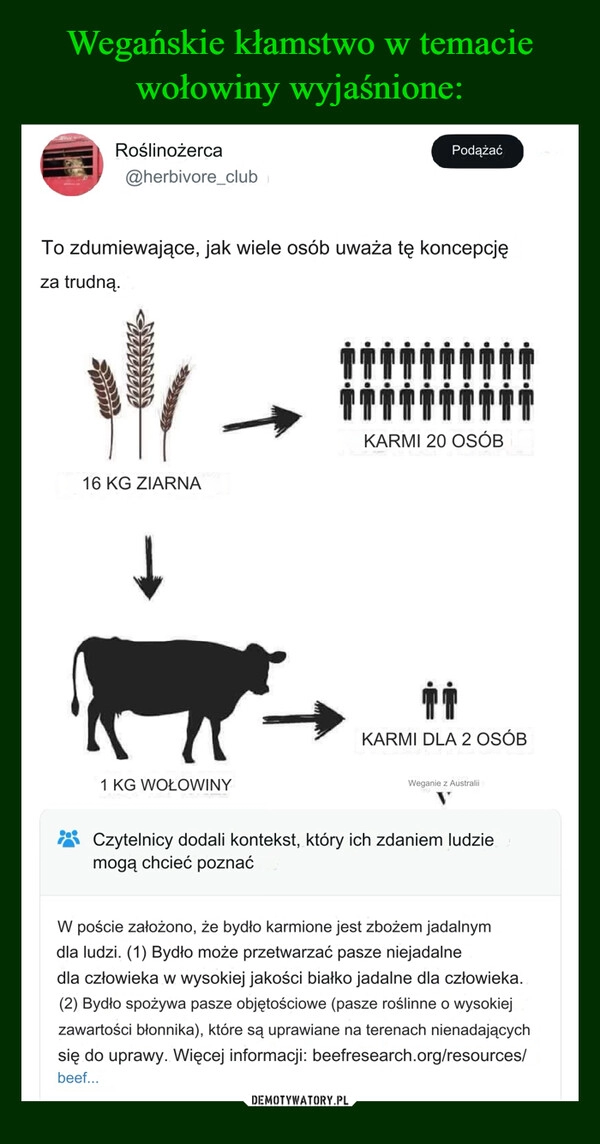 
    Wegańskie kłamstwo w temacie wołowiny wyjaśnione: