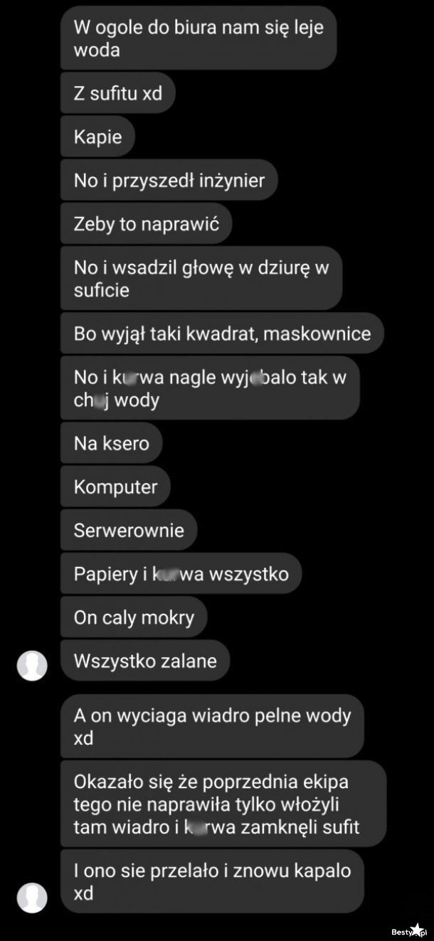 
    Przeciek w biurze 