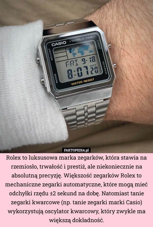 
    Rolex to luksusowa marka zegarków, która stawia na rzemiosło, trwałość i