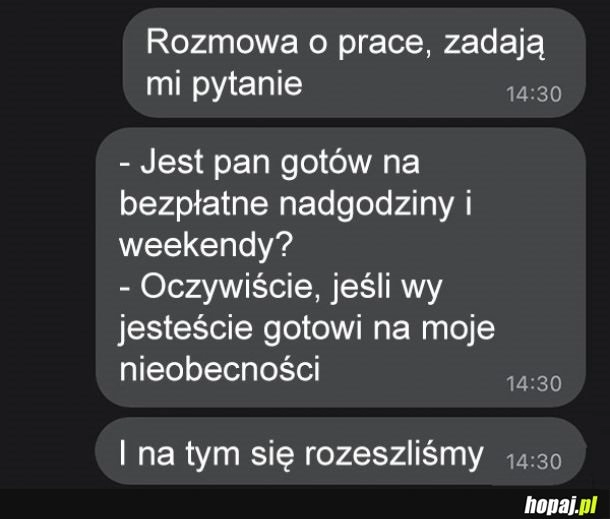 
    Rozmowa o pracę