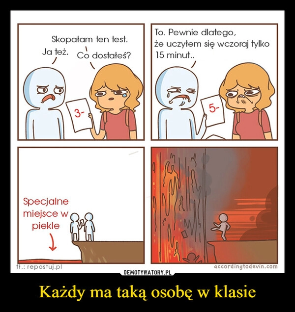 
    Każdy ma taką osobę w klasie