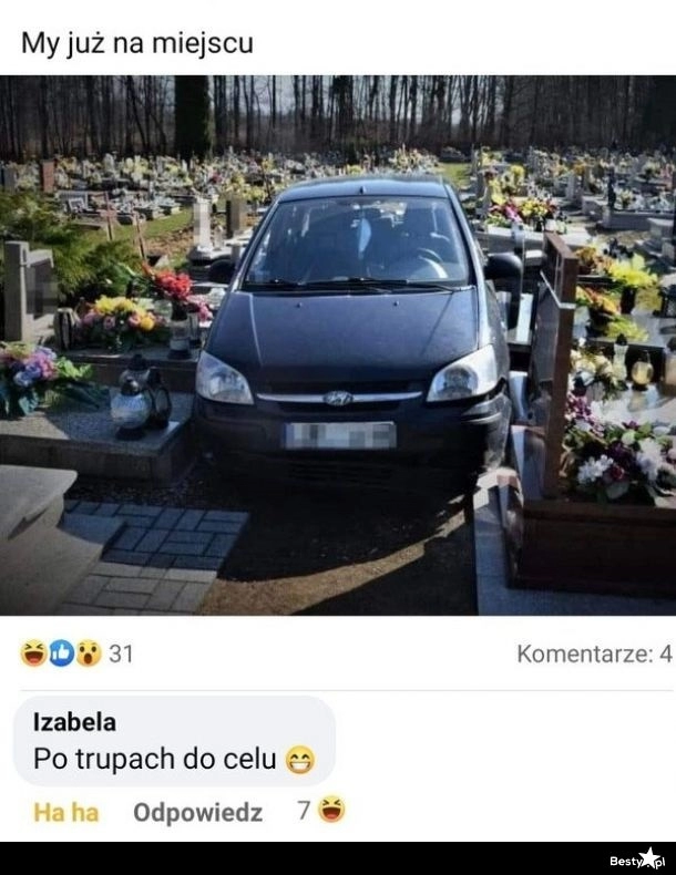 
    Znaleźli sobie parking 