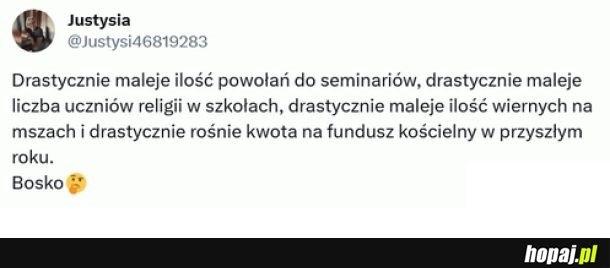 
    Hmm... wszystko maleje, ale kasa sie musi zgadzac...