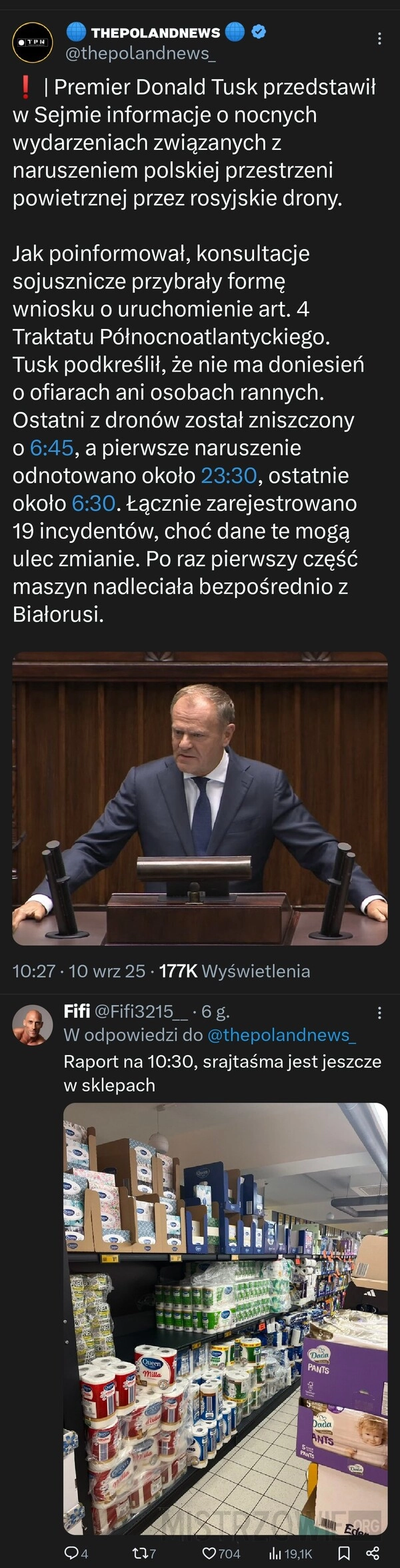 
    Atak dronów na Polskę