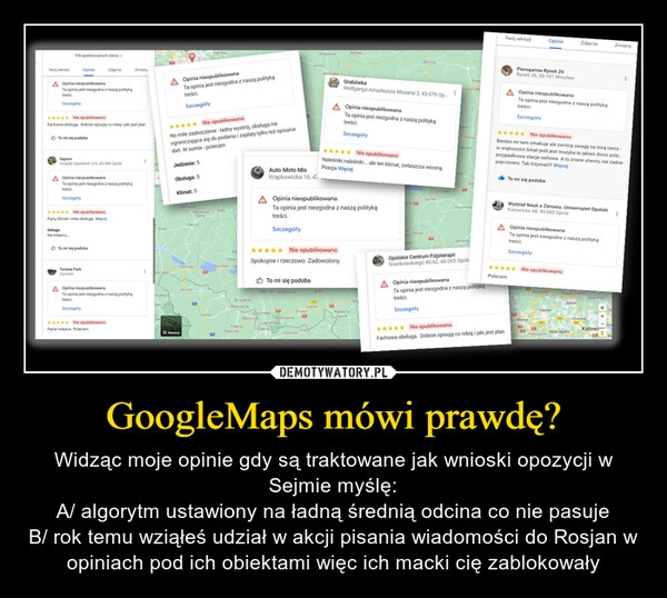 
    GoogleMaps mówi prawdę?