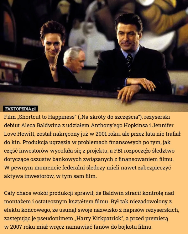 
    Film „Shortcut to Happiness” („Na skróty do szczęścia”), reżyserski debiut