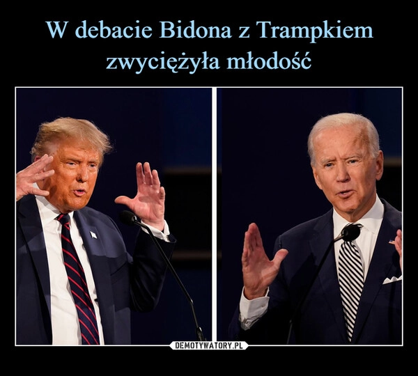 
    W debacie Bidona z Trampkiem zwyciężyła młodość