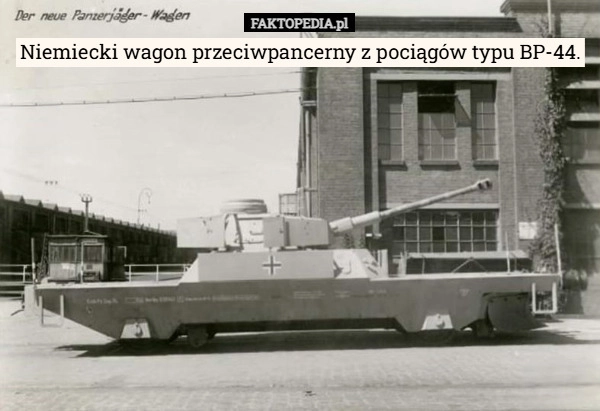 
    Niemiecki wagon przeciwpancerny z pociągów typu BP-44.