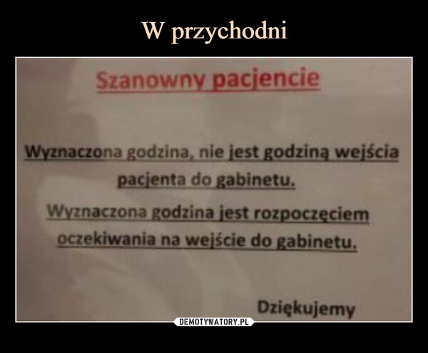 
    
W przychodni 