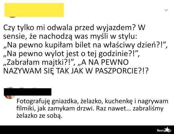 
    Przed wyjazdem 